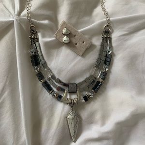 Necklace & matching earrings